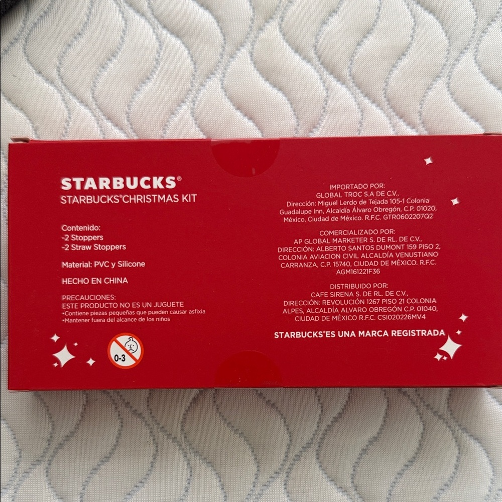 Rare Starbucks Bearista Christmas Cup and Straw cover set from Mexico 🇲🇽 - Picture 2 of 9